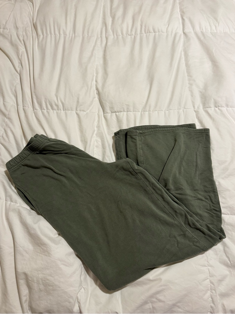 Olive Green Flowy Pants